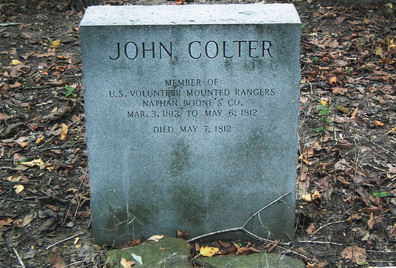 A gravestone for John Colter